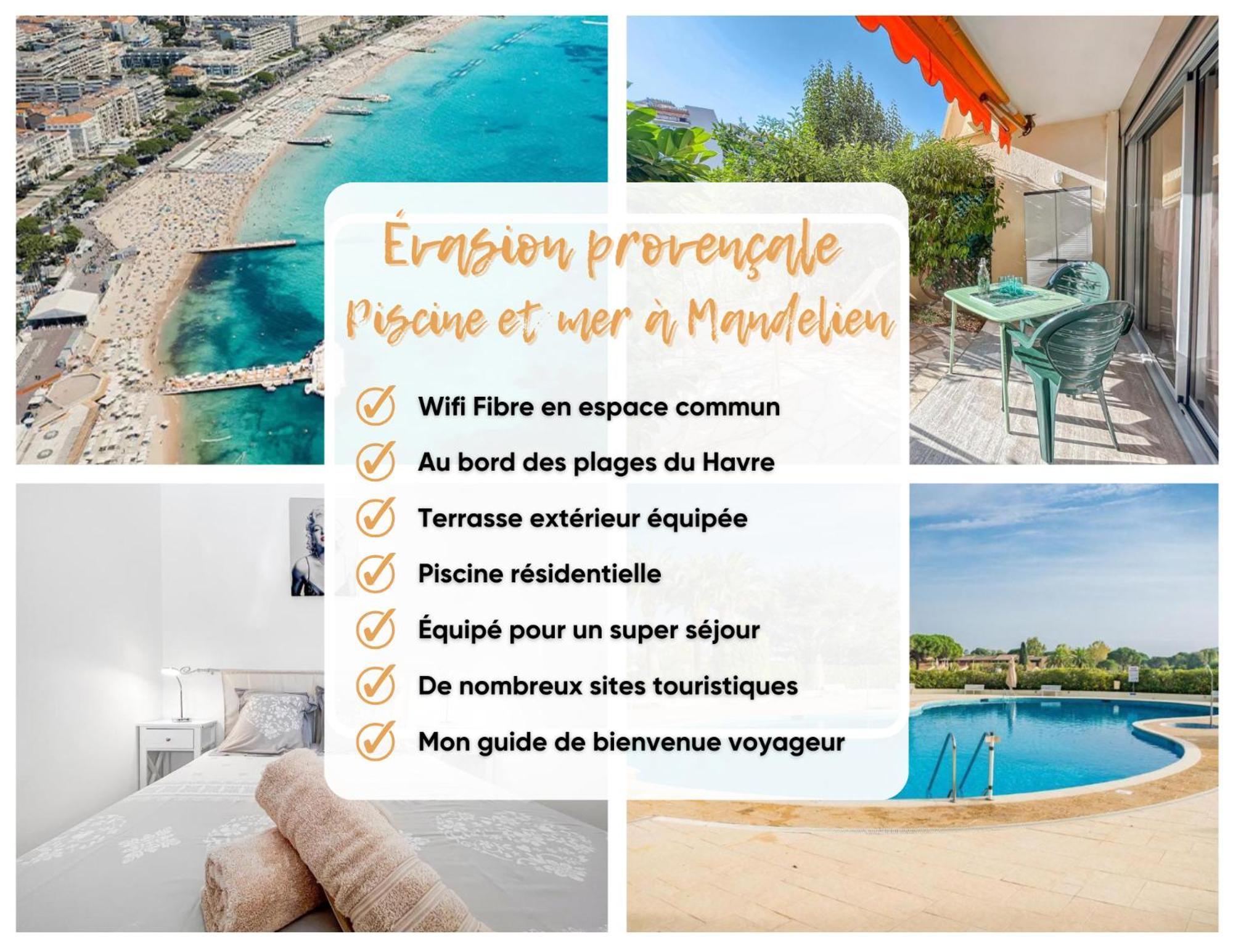 Evasion Provencale - Piscine Et Mer A Mandelieu 外观 照片